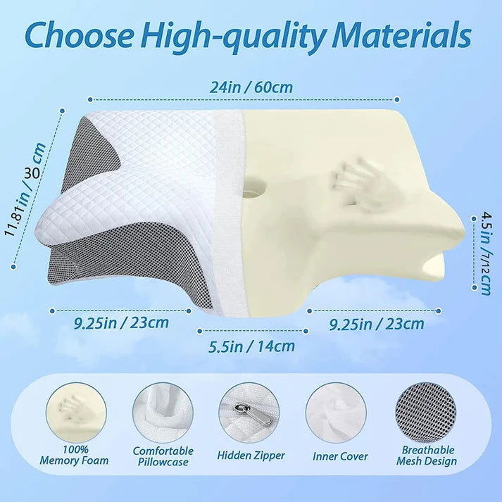 Transform Your Sleep! - Theronomy ErgoComfort Memory Foam Pillow