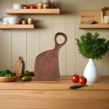 Black Walnut Wood Serving/Cutting Board - Theronomy 