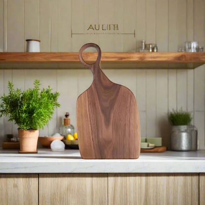 Black Walnut Wood Serving/Cutting Board - Theronomy 