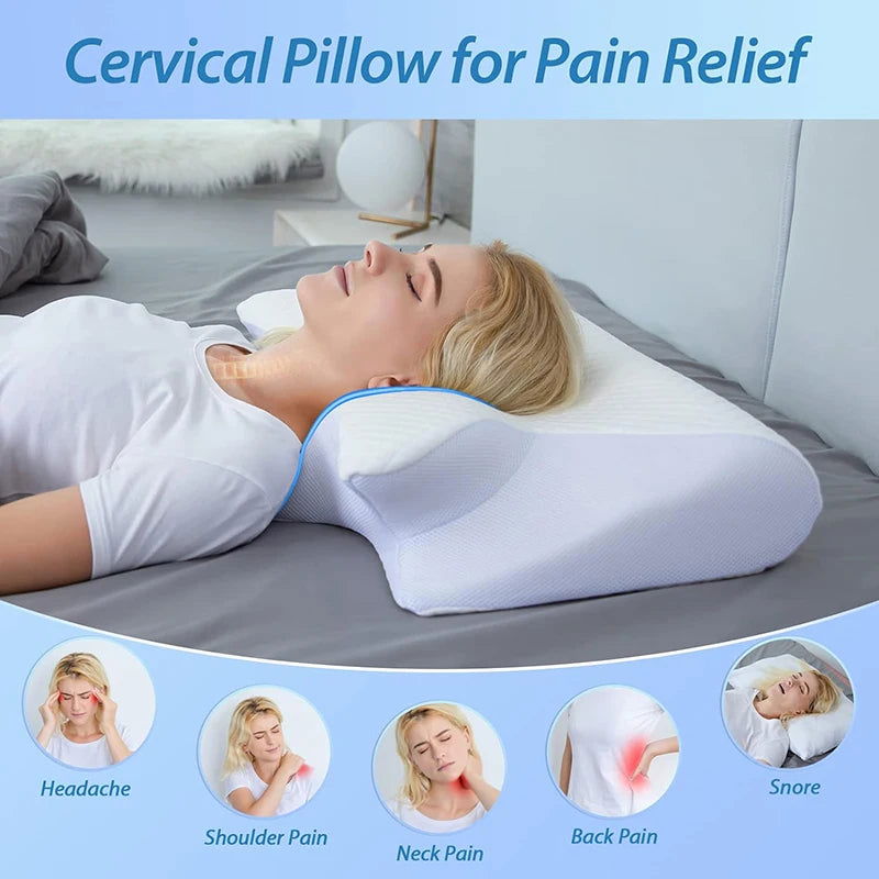 ErgoComfort Memory Foam Pillow - Theronomy ErgoComfort Memory Foam Pillow