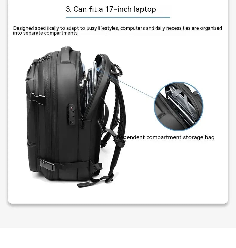 Multifunction Vacuum Compression Travel Backpack/Carry On - Theronomy 