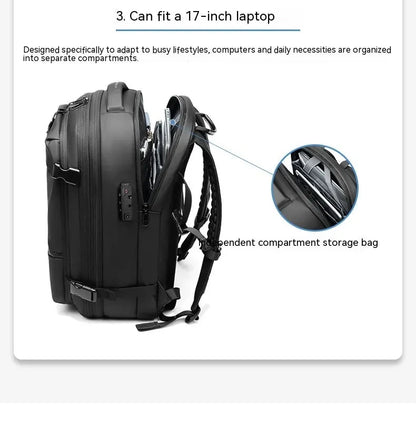Multifunction Vacuum Compression Travel Backpack/Carry On - Theronomy 